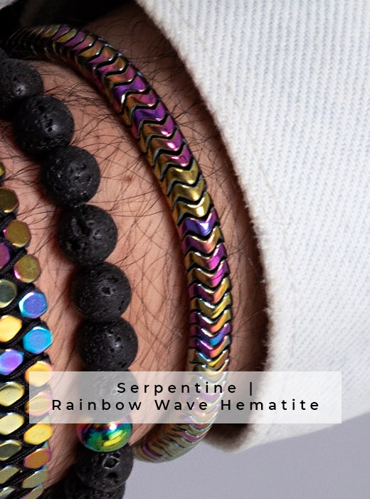 Rainbow Serpentine Colorful Bracelet Edgy Father's Day Gift Recommendation