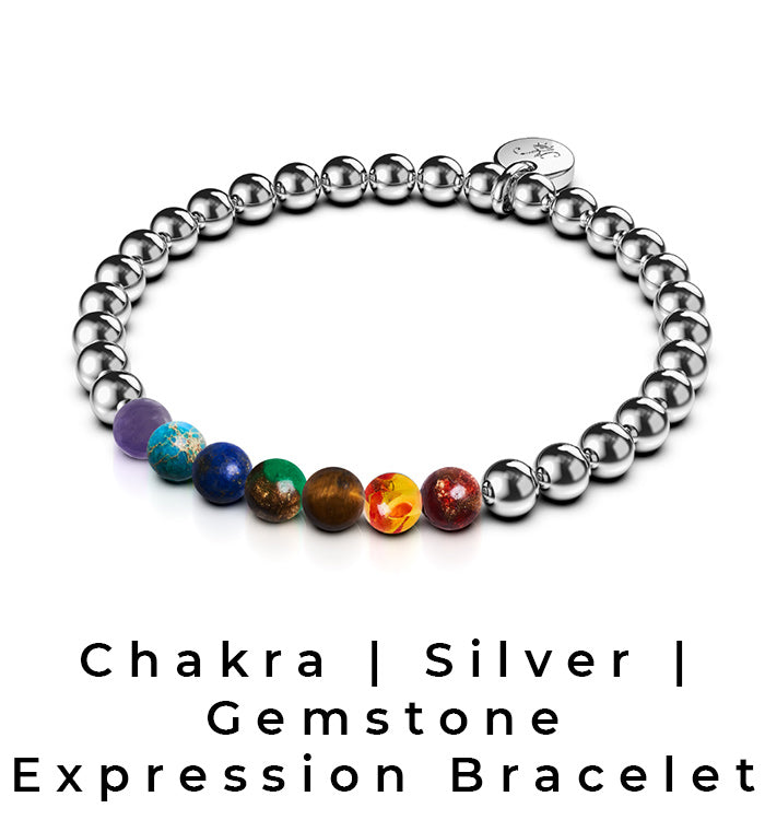 NOGU Rainbow Chakra 7 Gemstone Expression Bracelet