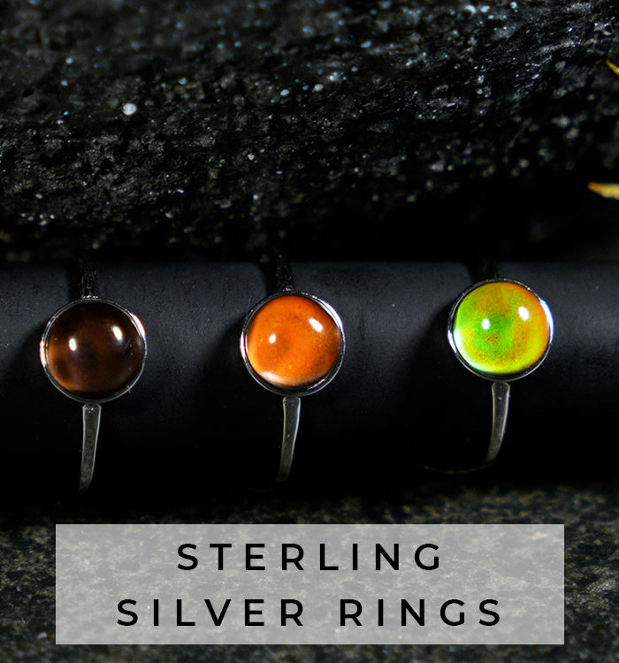 NOGU Dainty Handmade Sterling Silver Rings