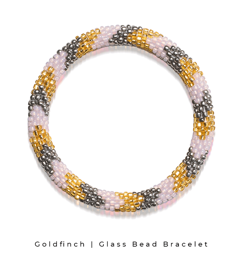 Goldfinch Himalaya Nepal Fair Trade Glass Bead