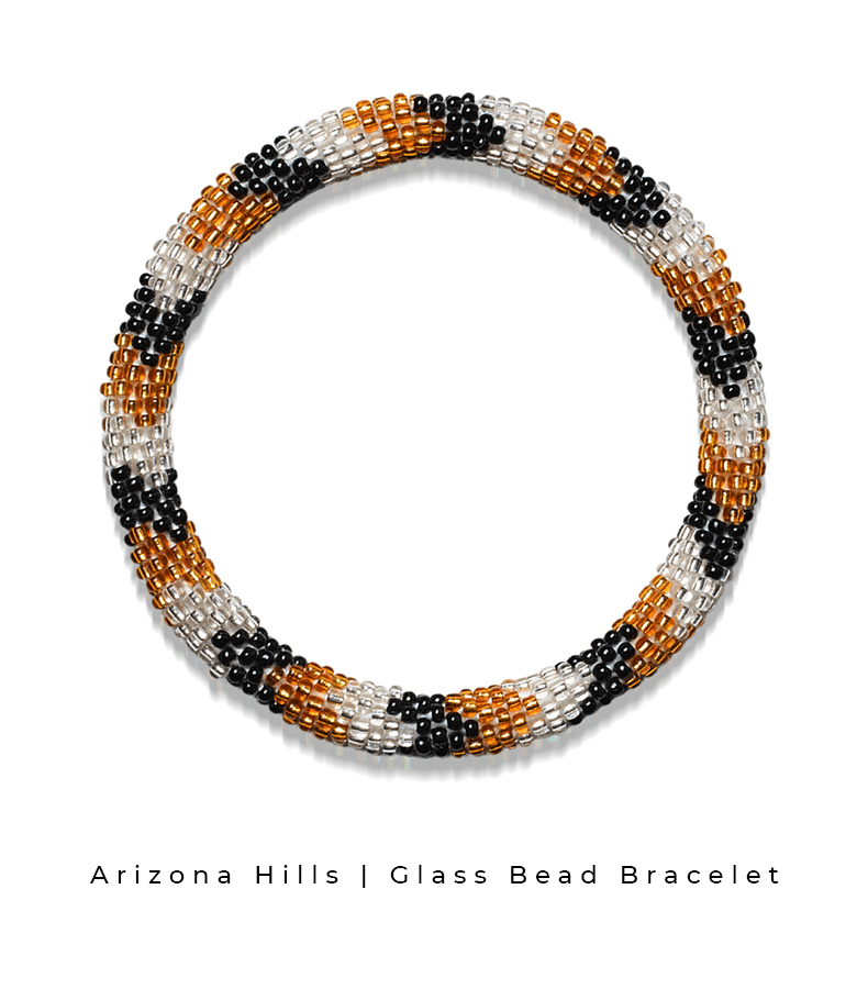 Arizona Hills Himalaya Handcrafted Glass Bead Bracelet