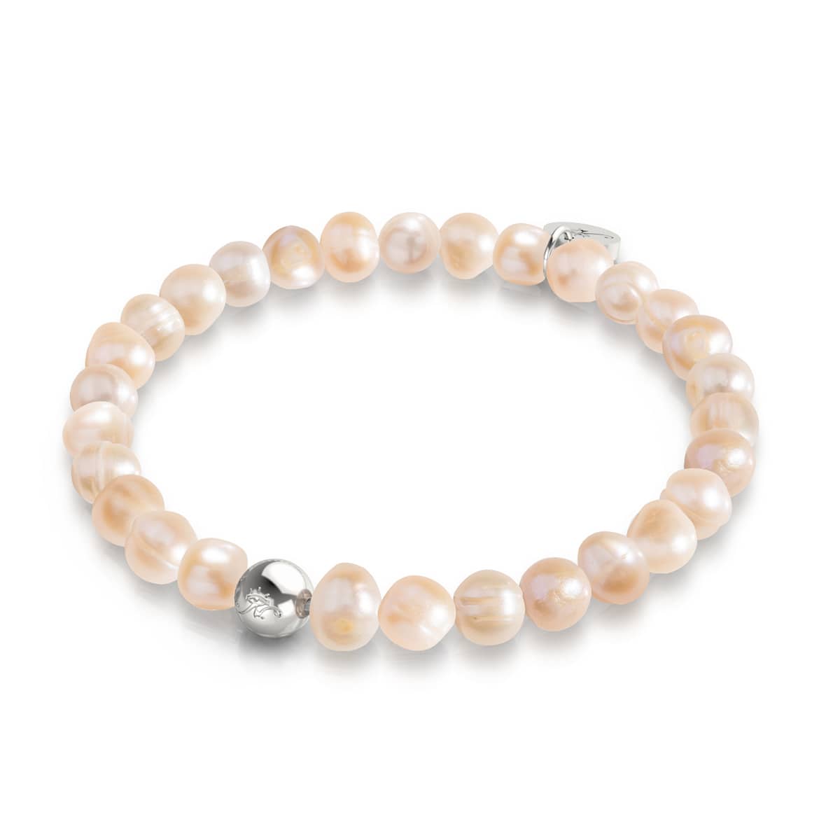 Image of <h1>#3</h1>Champagne | .925 Sterling Silver | Freshwater Pearl Bracelet