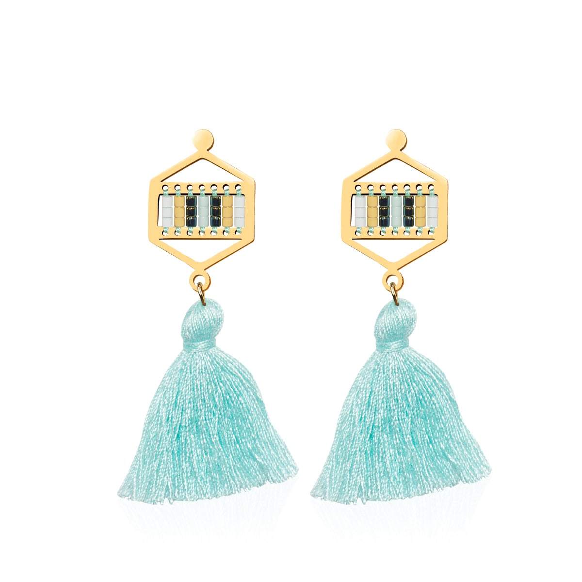 Image of Hidden Hills | 18k Gold | Boho Fringe Earrings