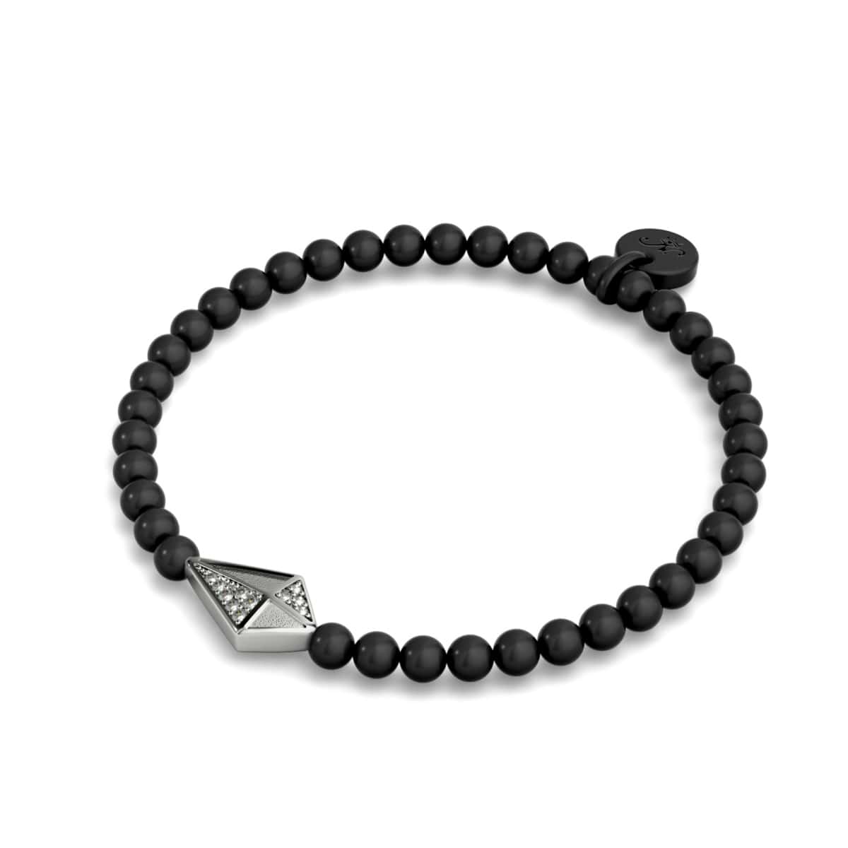 Image of Kite | Gunmetal | Crystal Charm Bracelet