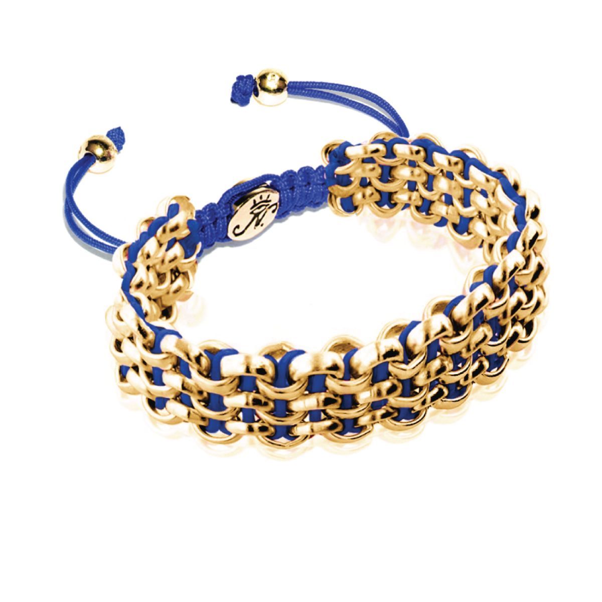 Image of Gold Kismet Links Bracelet | Royal Blue