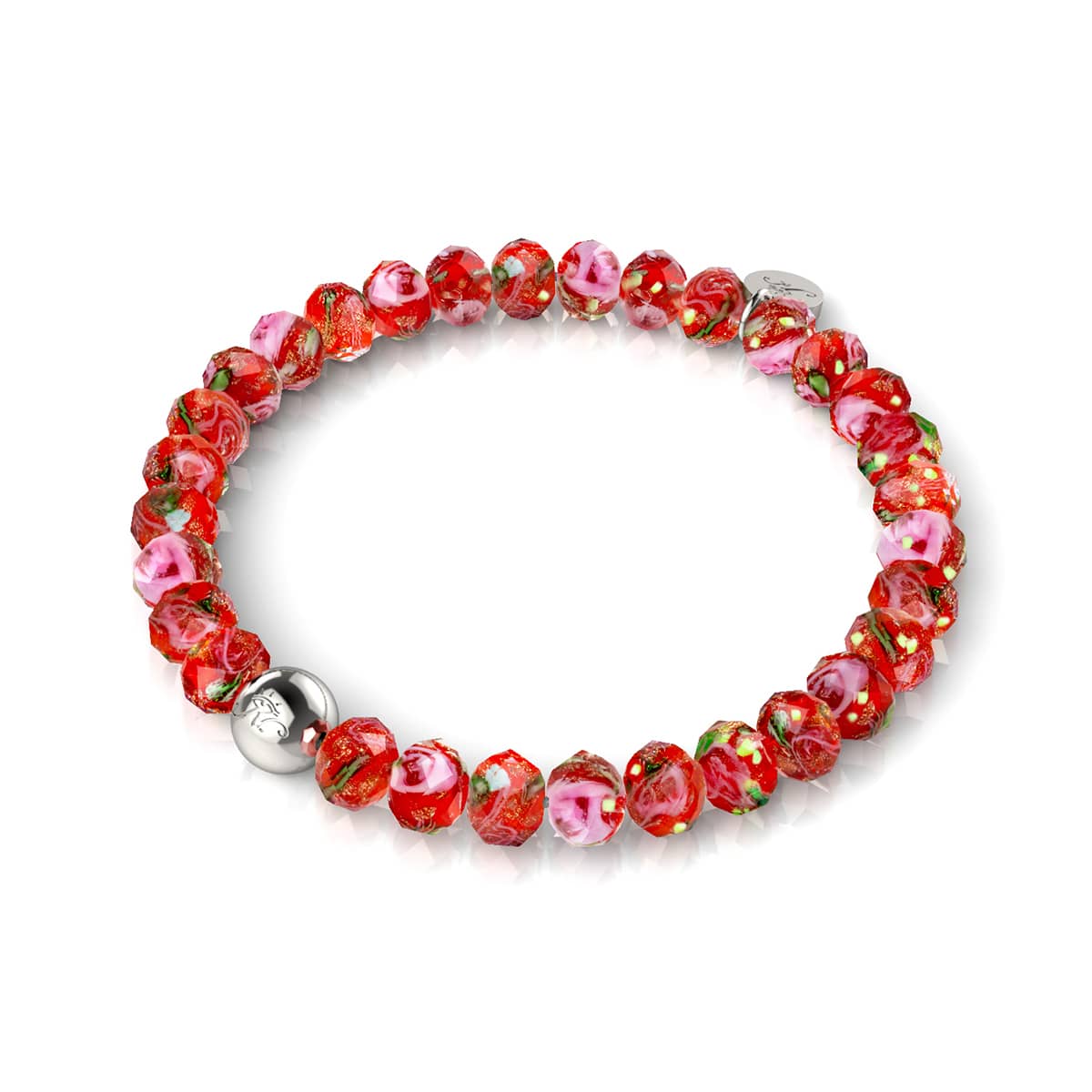 Image of Red Roses | Firefly Glass Diamonds Bracelet