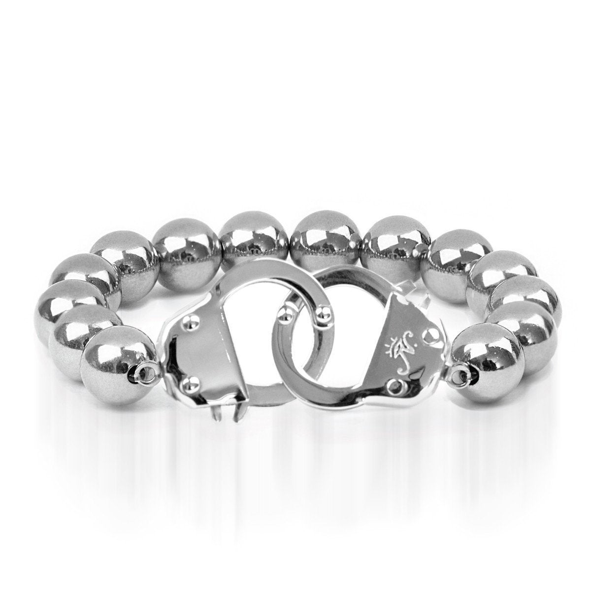 Image of Silver | Beaded Cuff Bracelet
