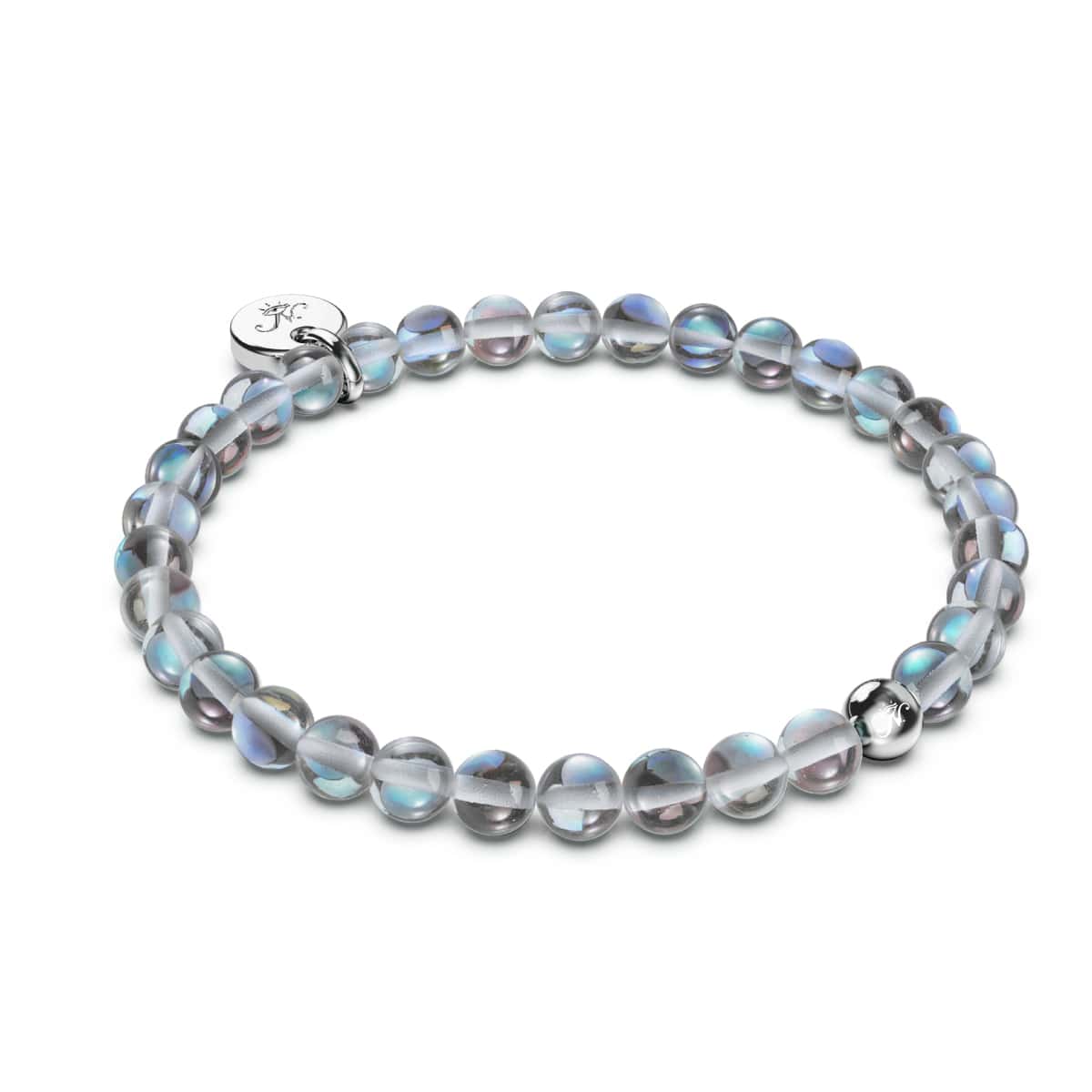 Image of <h1>#2</h1>Milky Way | .925 Sterling Silver | Galaxy Glass Bead Bracelet