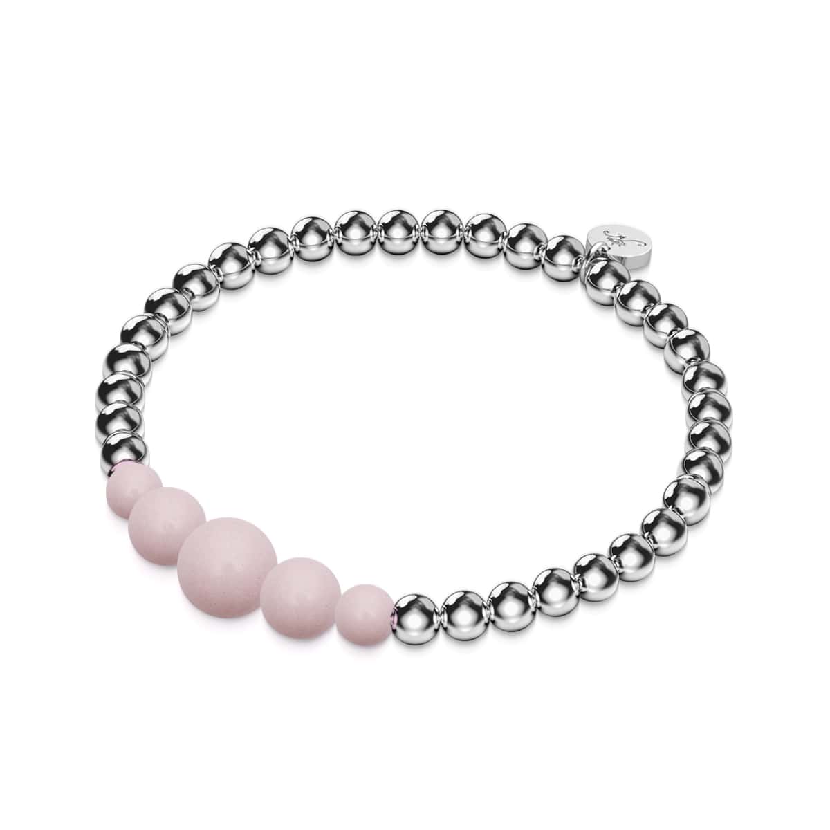 Image of Dusty Rose | Silver | Lumos Ceramic Expression Bracelet