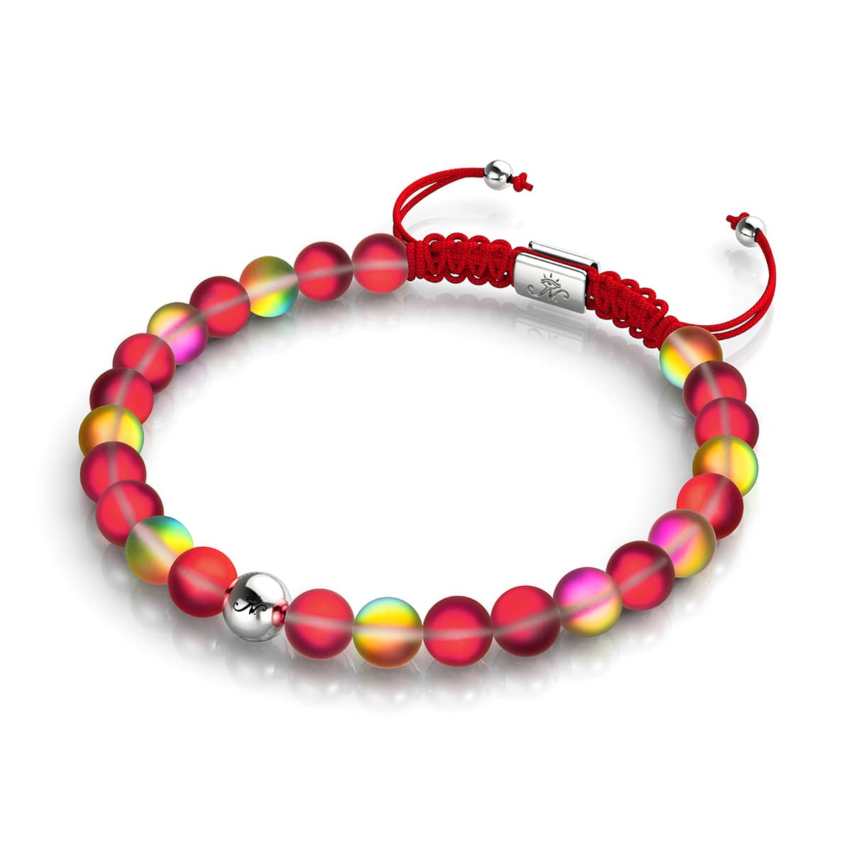 Image of <h1>#9</h1>Pomegranate Mermaid Glass x Red String Bracelet