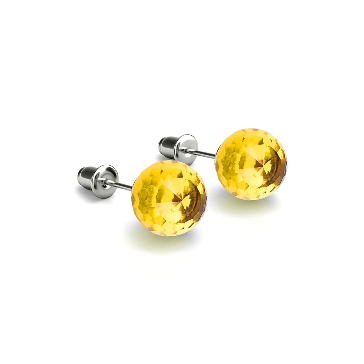 Image of Canary | .925 Sterling Silver | Prisma Stud Earrings