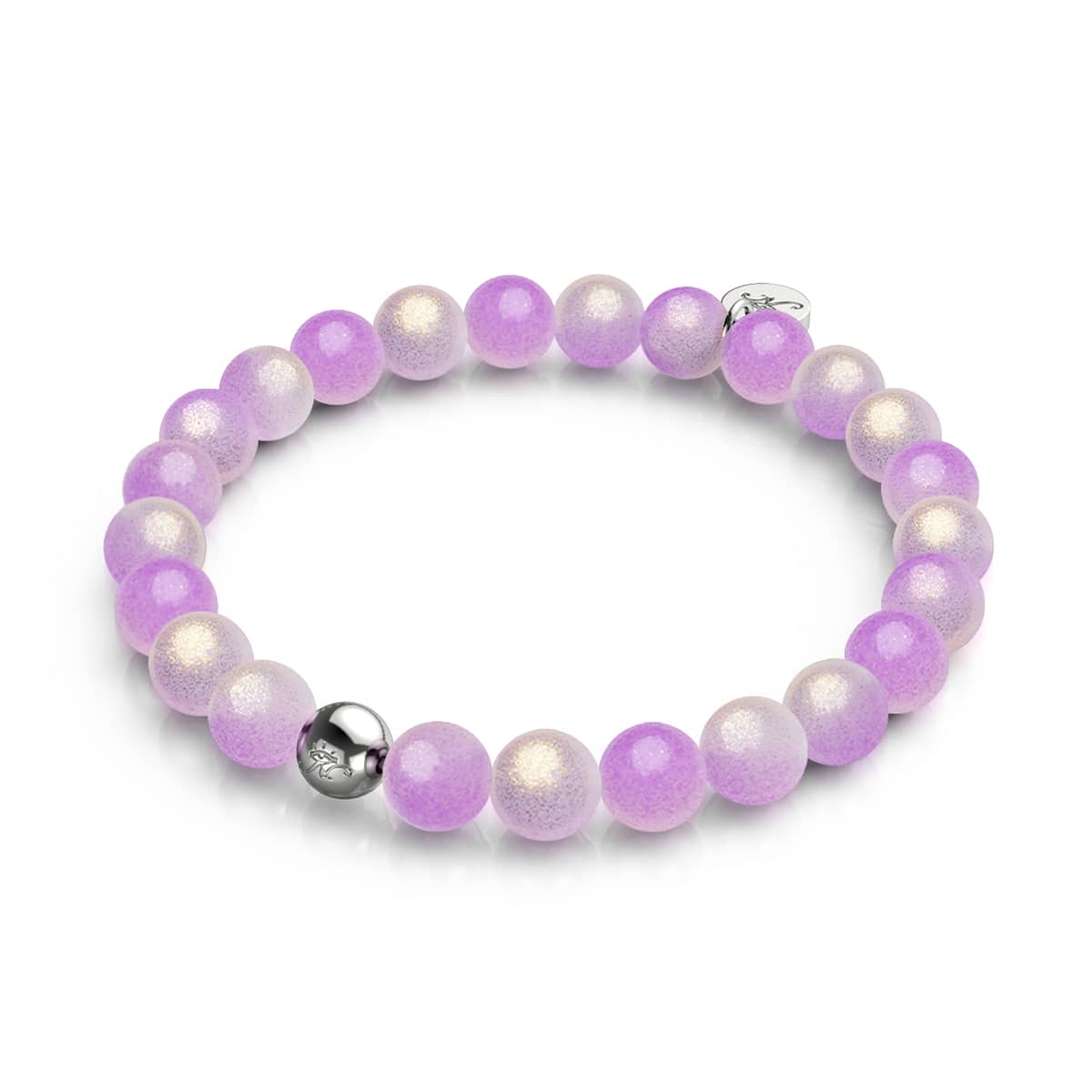 Image of <h1>#4</h1>Lavender Fizz | Shimmer Glass Bracelet