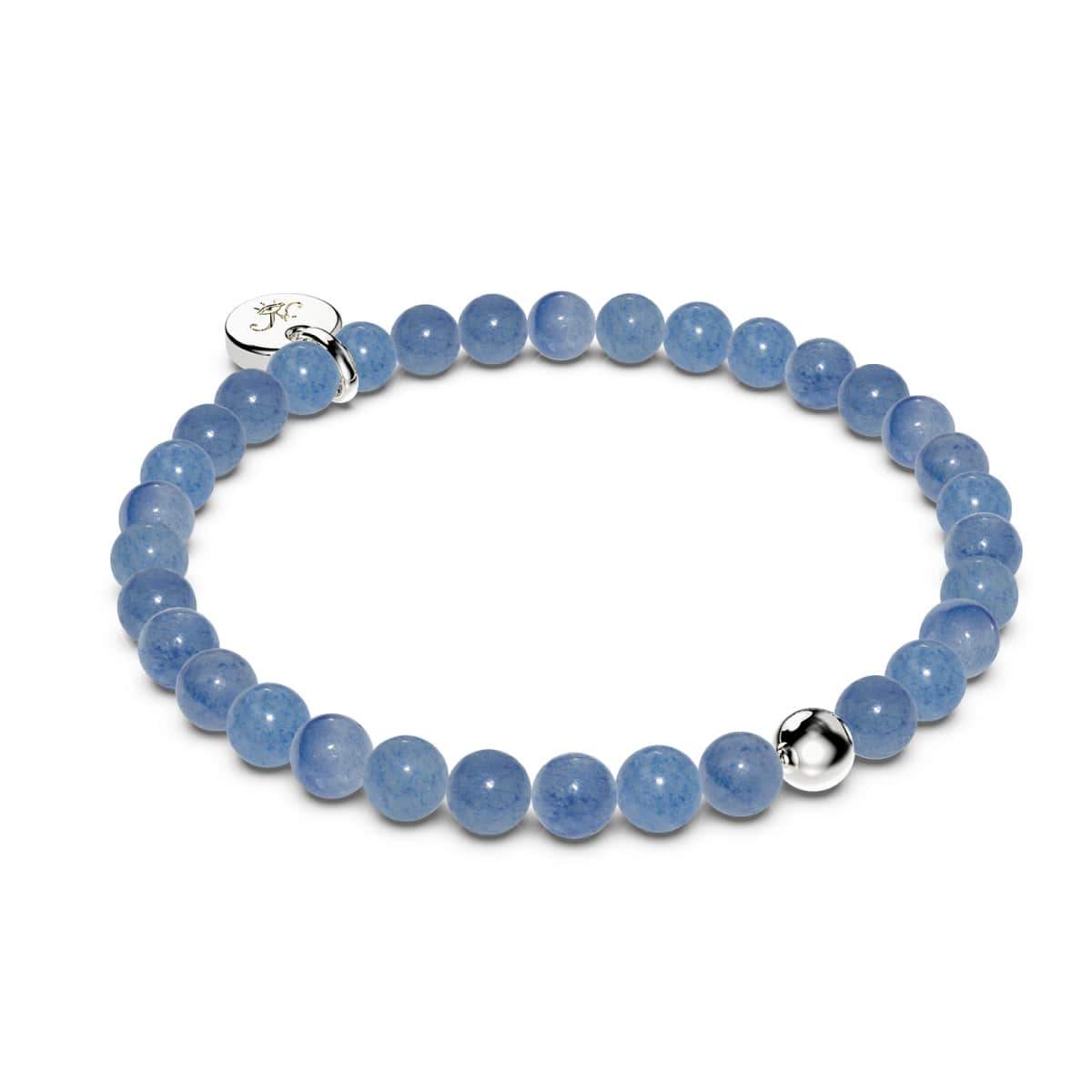 Image of Blue Aventurine | .925 Sterling Silver | Healing Gemstone Bead Bracelet