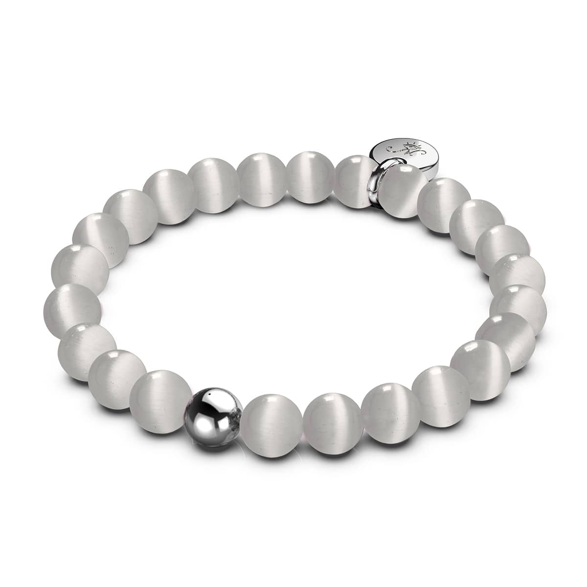 Image of Velvet Storm | .925 Sterling Silver | Cheshire Glass Bracelet