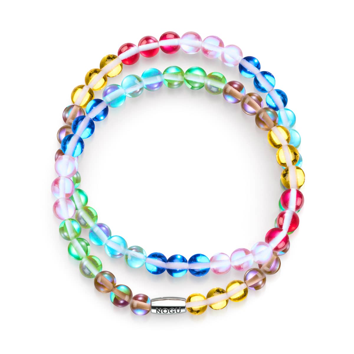 Image of <h1>#3</h1>Rainbow Wrap | Galaxy Glass Bracelet