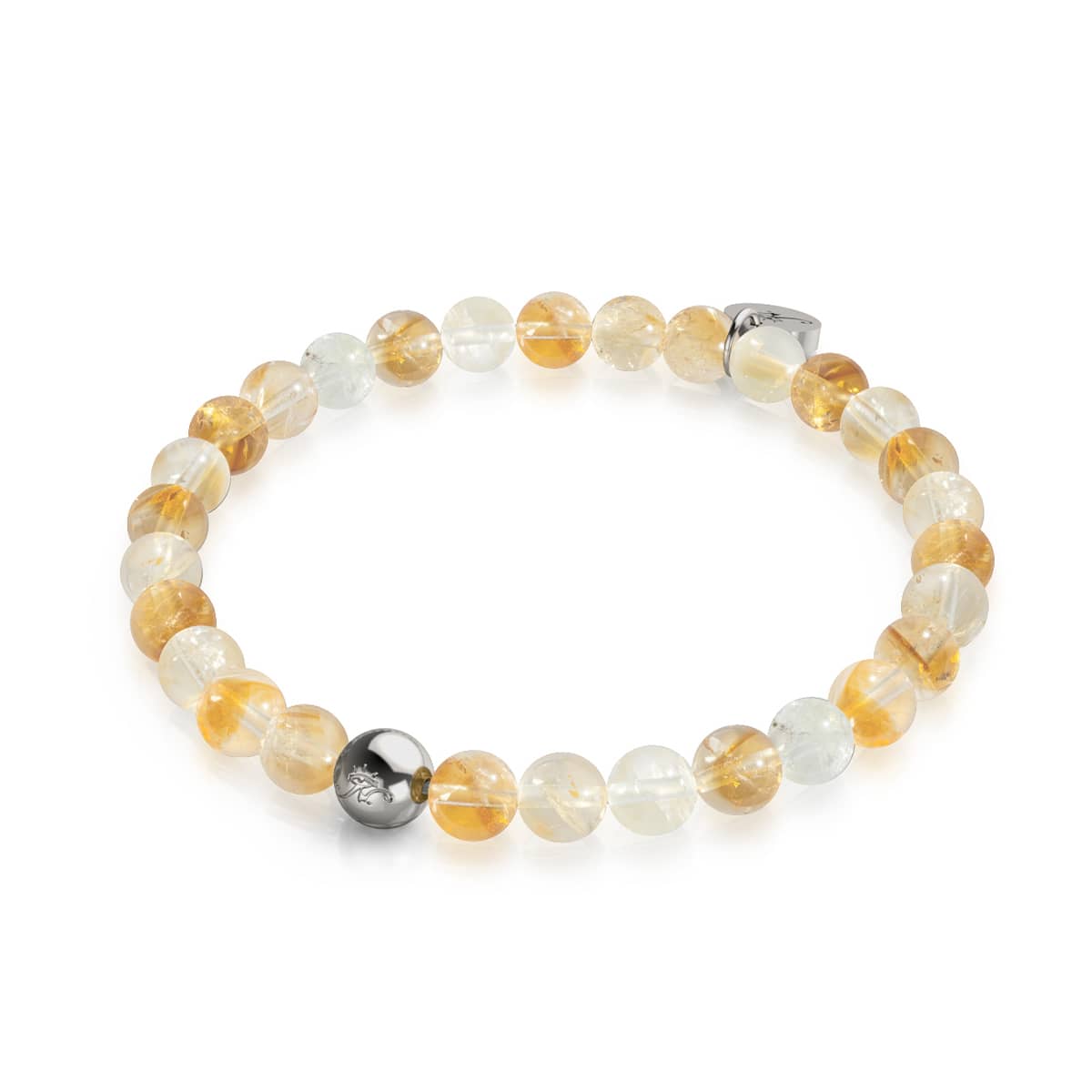 Image of <h1>#8</h1>Citrine | Silver | Healing Gemstone Bead Bracelet