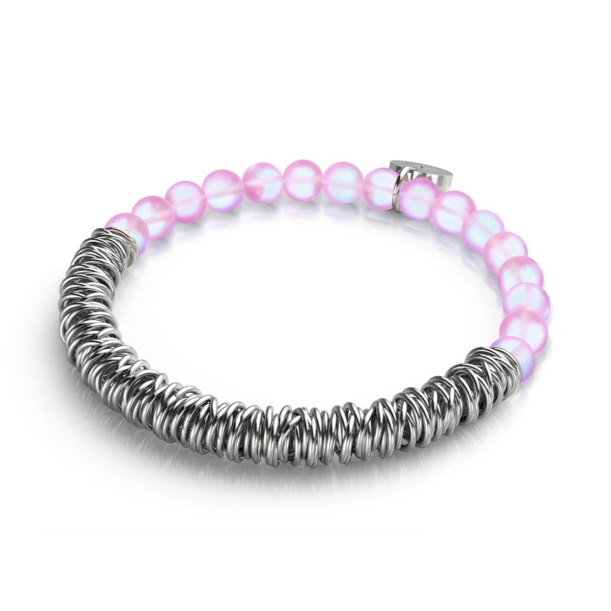 Image of Lavender | Silver | Mermaid Glass x Links of Love Bracelet