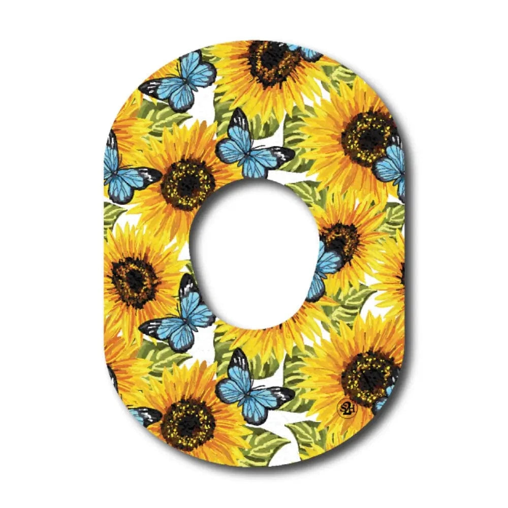Sunflower and Butterfly - Dexcom G7 and Stelo