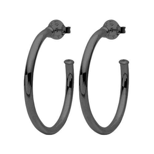 Sheila Fajl Shiny Gunmetal SMALL Everybody's Fav Hoop (medium)