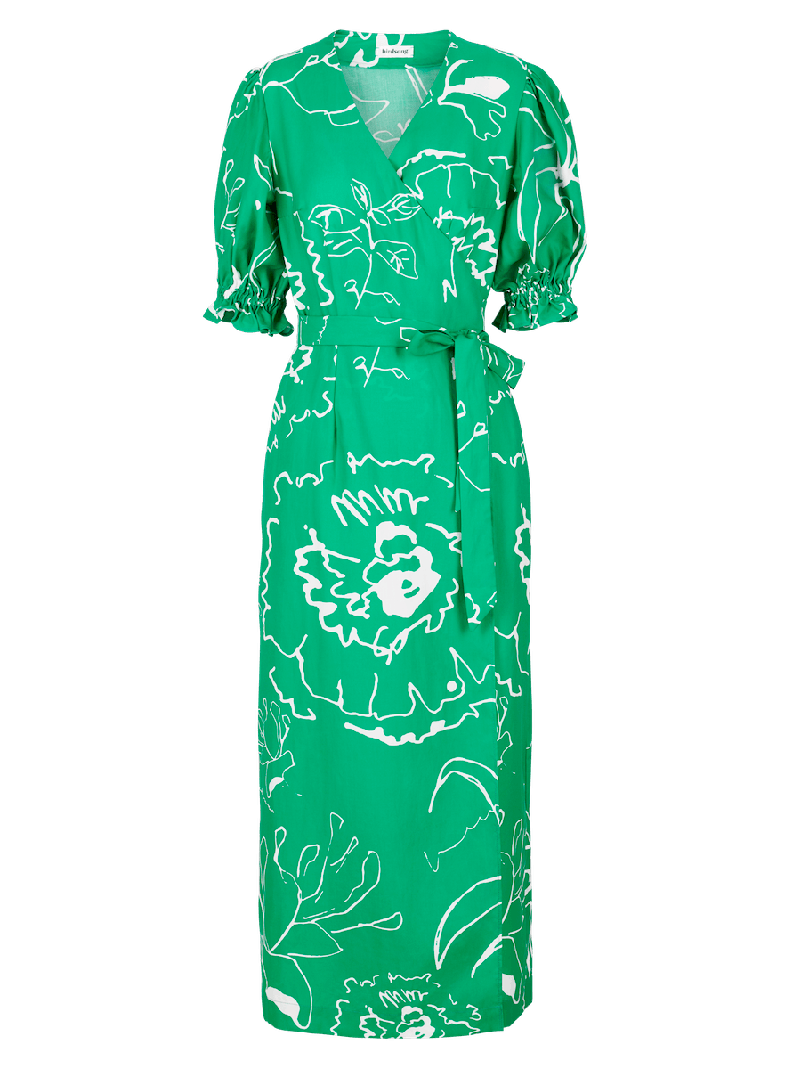 Emerald Green Printed Maxi Dress⚡  10 - 12 week wait