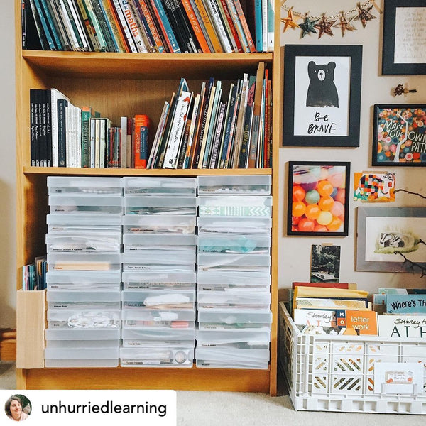 westonboxes a4 storage boxes in a craftroom by @unhurriedlearning