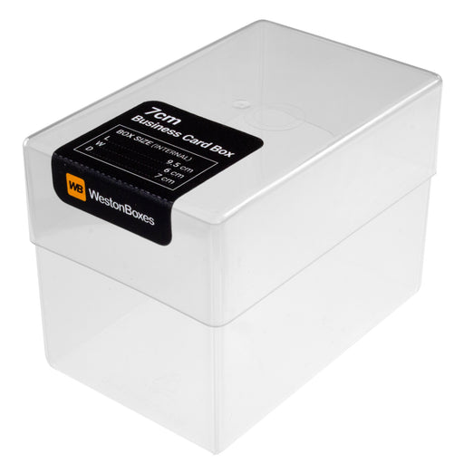 Clear Plastic Business Card Box — WestonBoxes