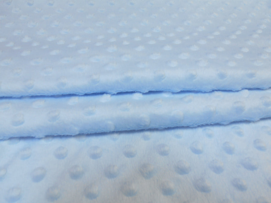 Off Cuts | Blue Dimple Fleece Fabric