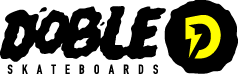 Doppeltes Skateboard-Logo
