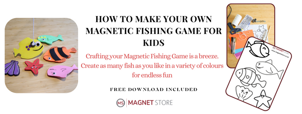 How to Make Your Own Magnetic Fishing Game for Kids Header