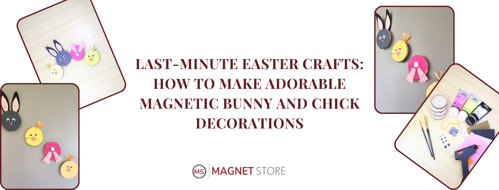 Last-Minute Easter Crafts: How to Make Adorable Magnetic Bunny and Chick Decorations