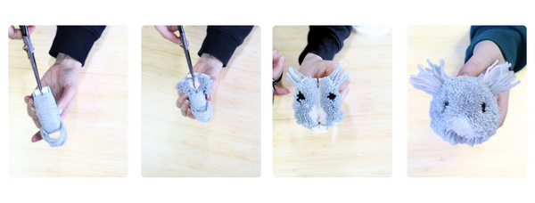 DIY Magnetic Pom Pom Bunny