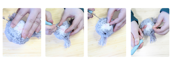 DIY Magnetic Pom Pom Bunny