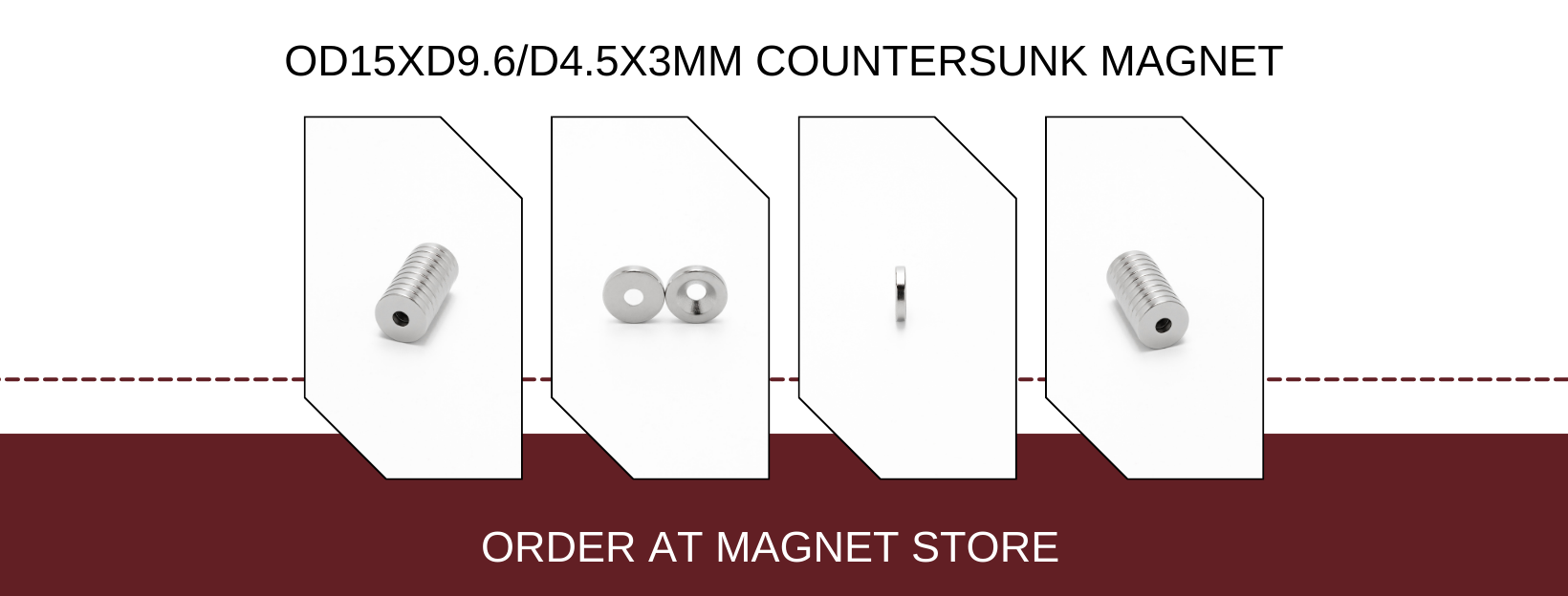 Od15xD9.6/D4.5x3mm Countersunk Magnet