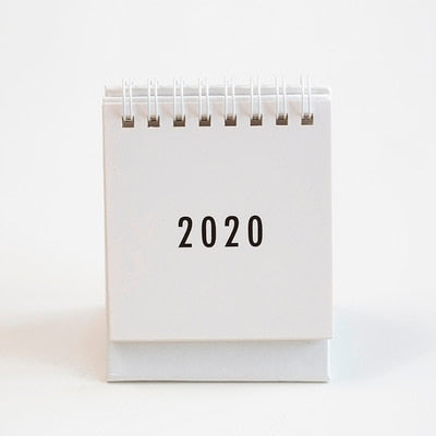 Mini Table Calendar Simple 2020 Daily Desk Calendar Zaploft