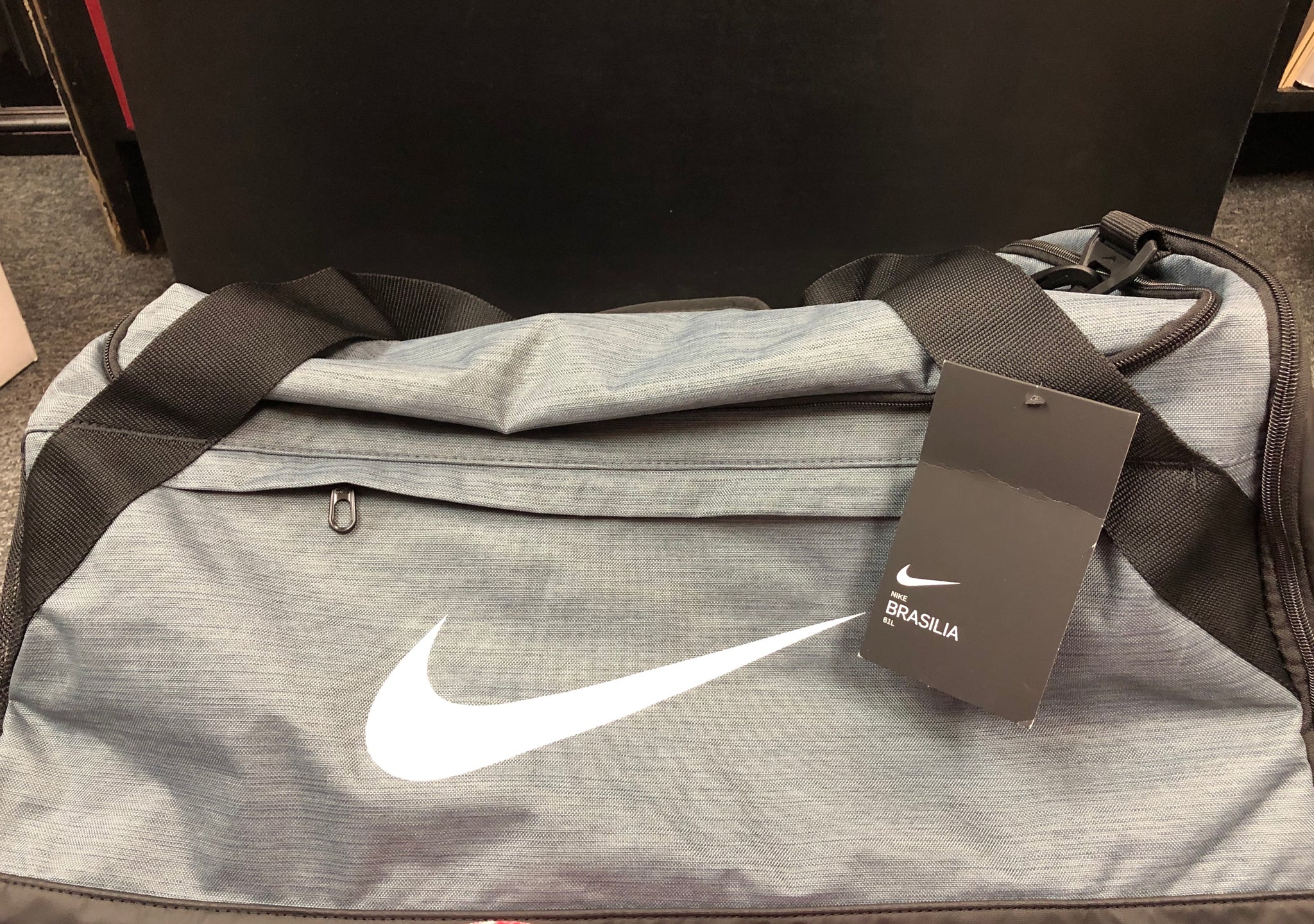 Nike Brasilia Medium Bags Running Gray Cross GYM Bag Sacks – Custom Framing Gallery
