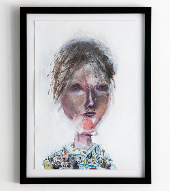 Collin van der Sluijs "Girl Portrait with Pattern Blouse"