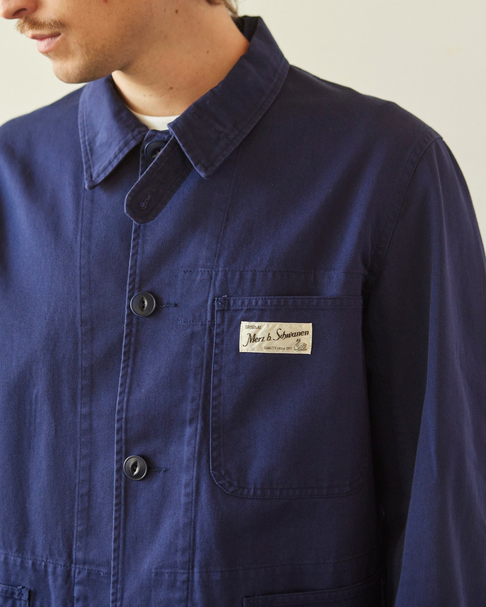 Merz b. Schwanen 4-Pocket Jacket, Ink Blue | Glasswing