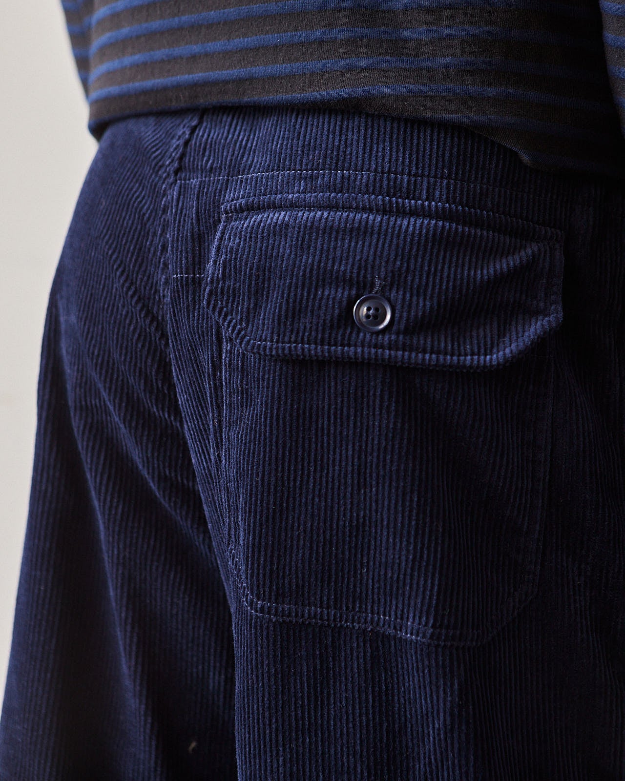 Engineered Garments Corduroy Deck Pant, Navy | Glasswing