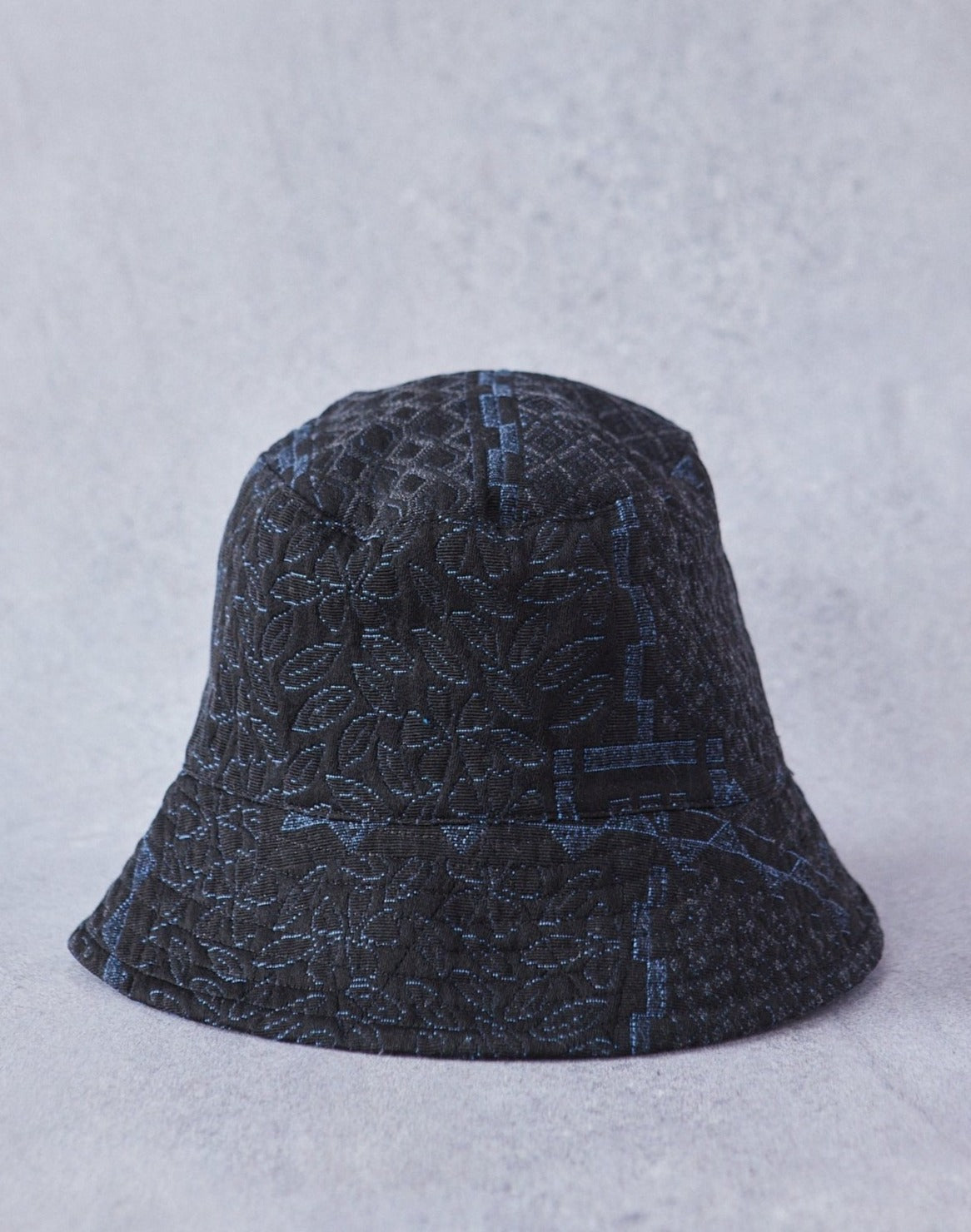 Engineered Garments Geo Jacquard Bucket Hat, Black/Navy