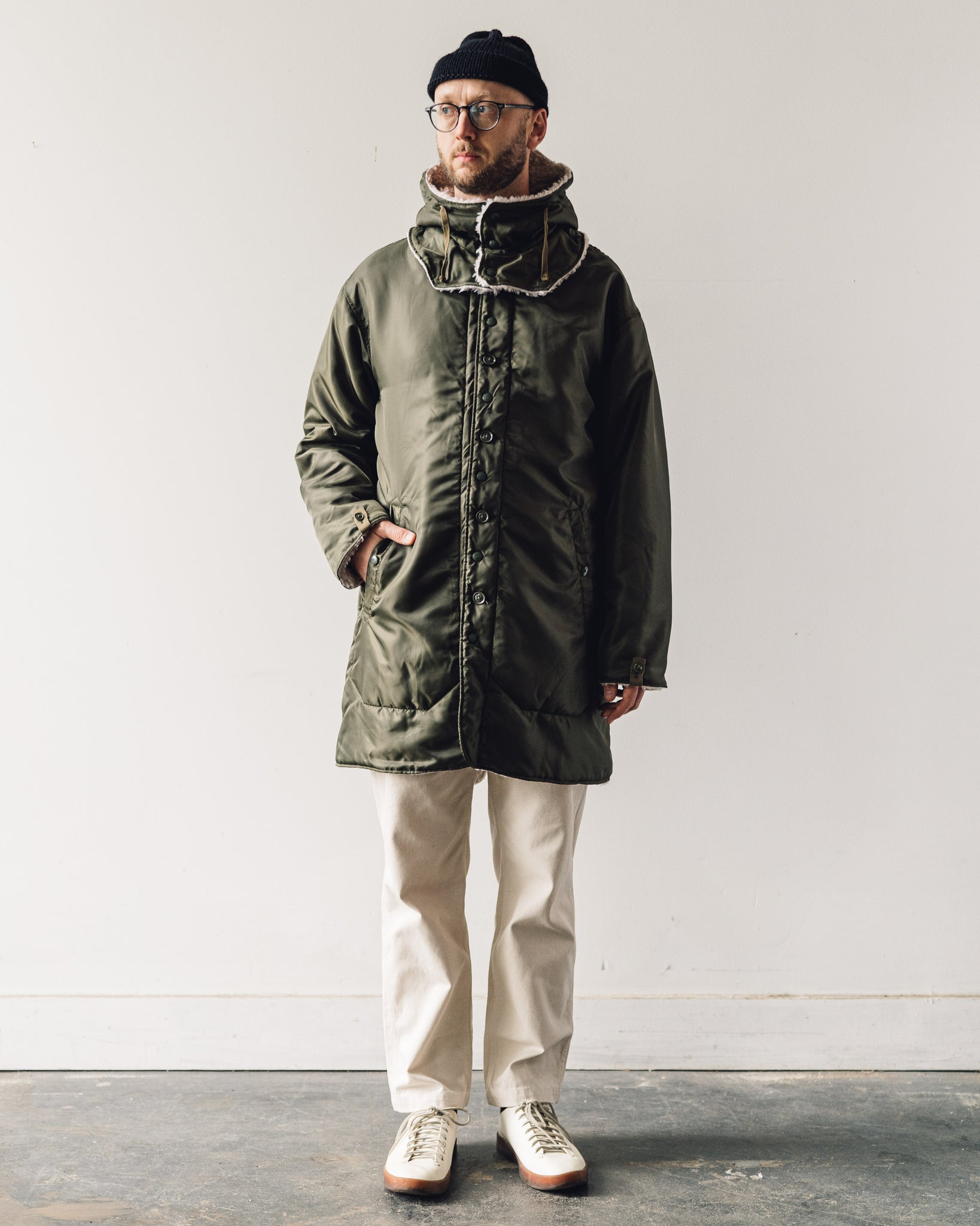 Engineered Garments Liner Jacket, Olive | Glasswing