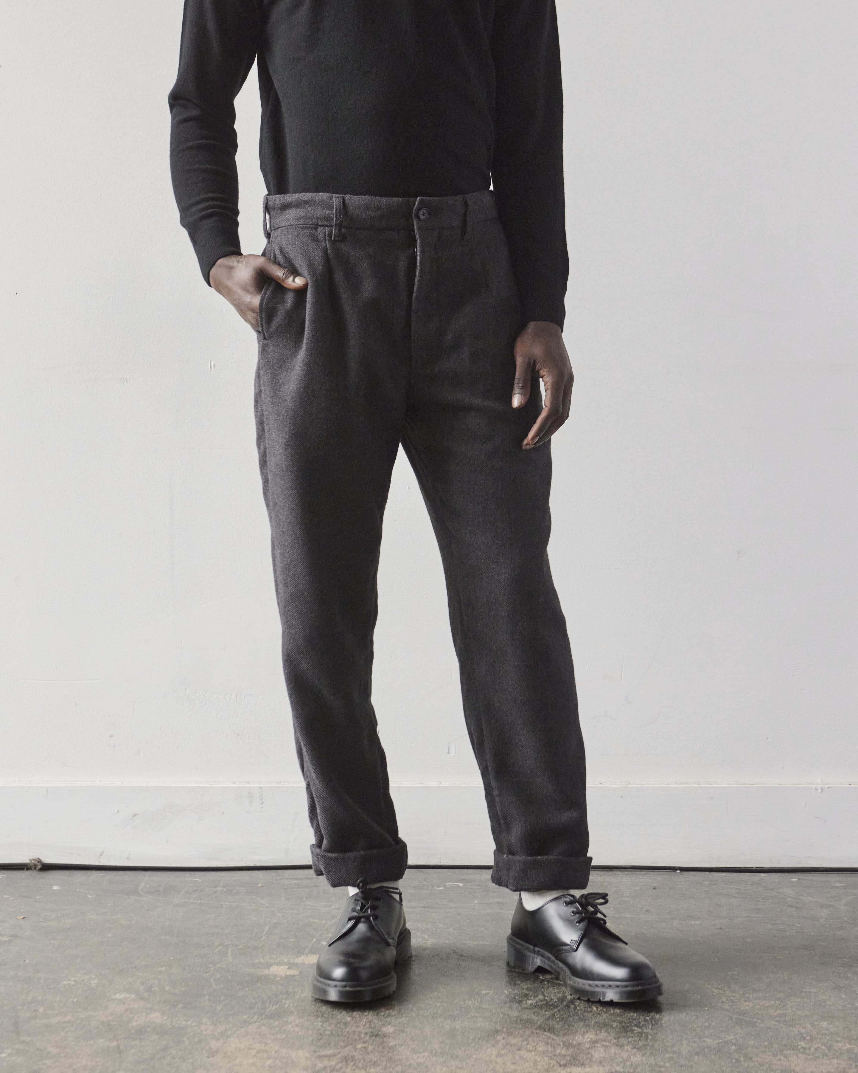 Engineered Garments Polyester Serge Andover Pant, Charcoal | Glasswing