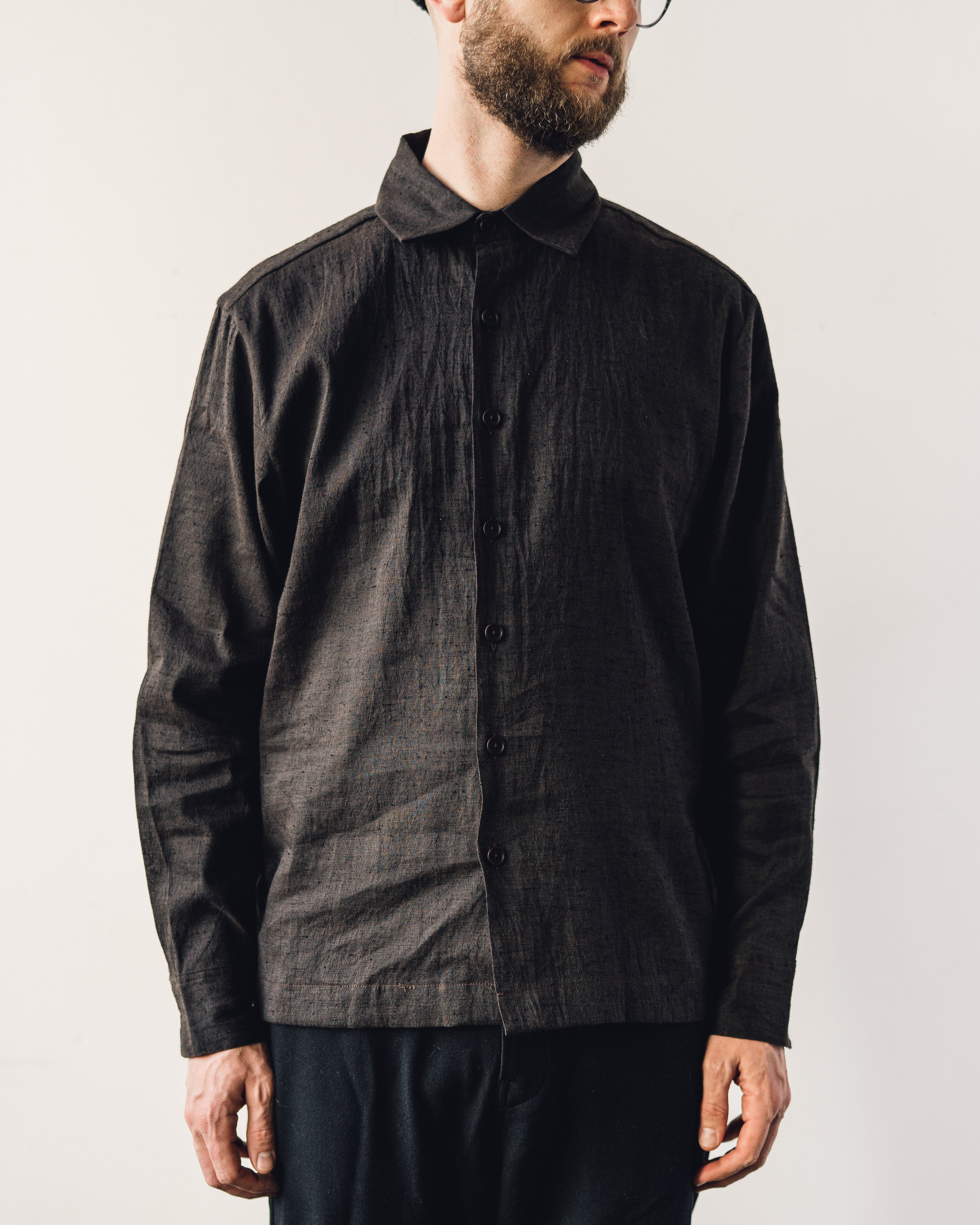 evan kinori / Flat Hem Shirt - Big Check - シャツ