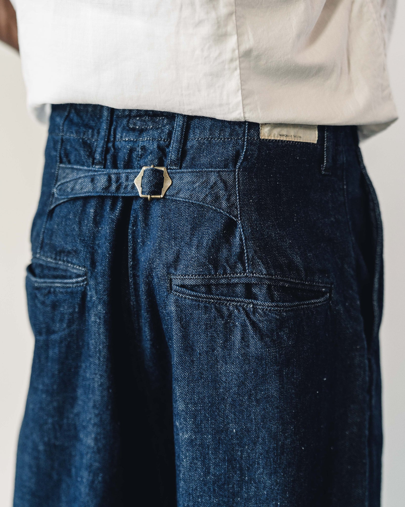 NoahPleated Jeans(Indigo) 28インチ 定価35000円 - デニム/ジーンズ