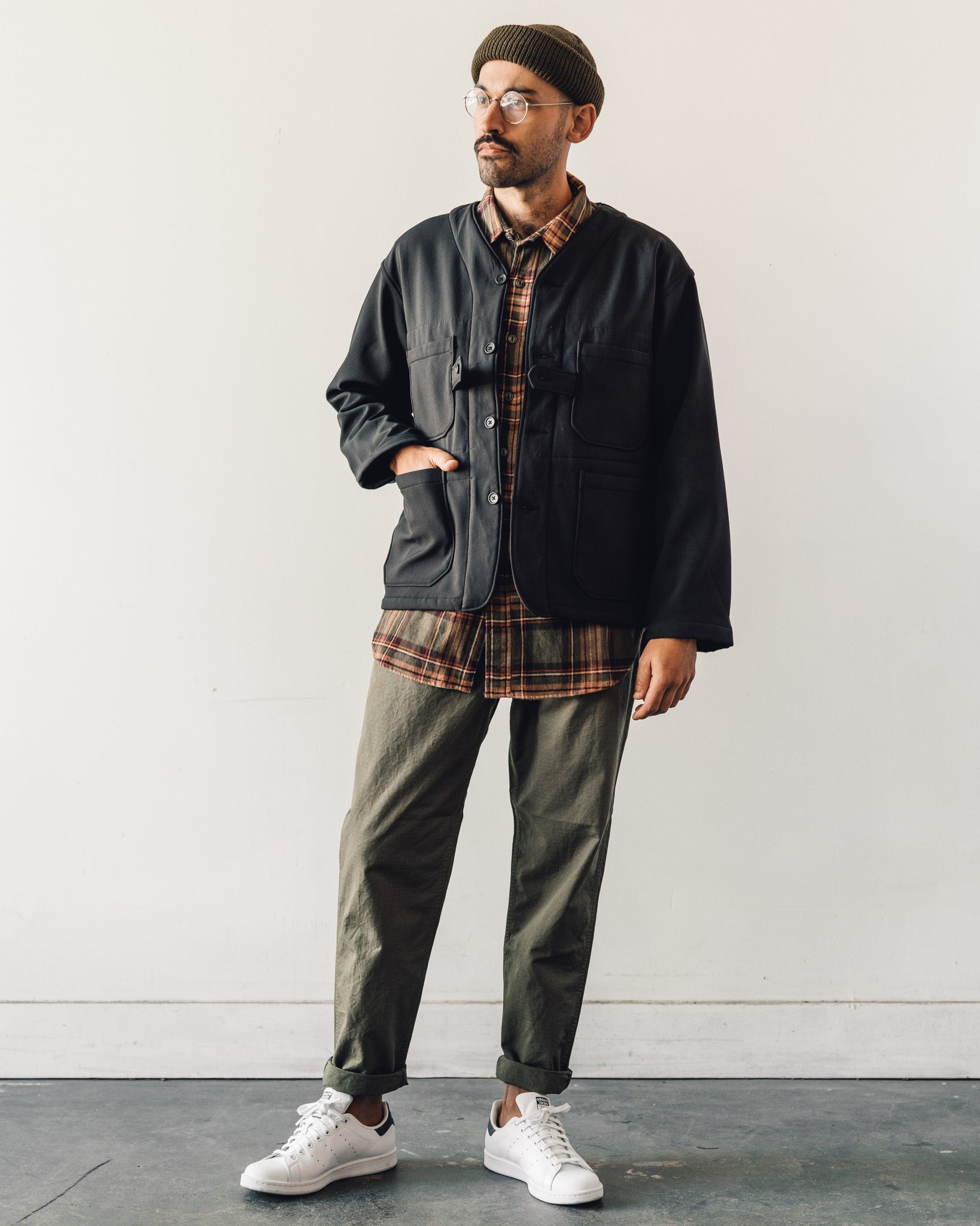 Engineered Garments Cardigan Jacket, Black | Glasswing