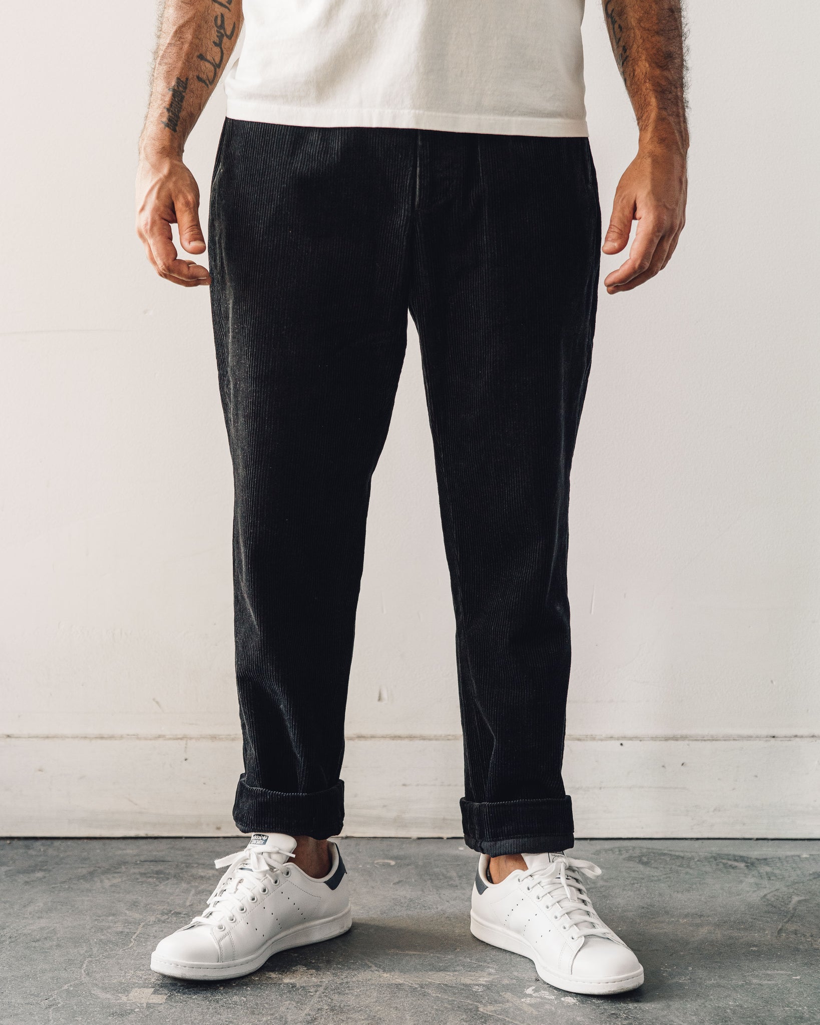 Engineered Garments Andover Pant, Black Corduroy | Glasswing