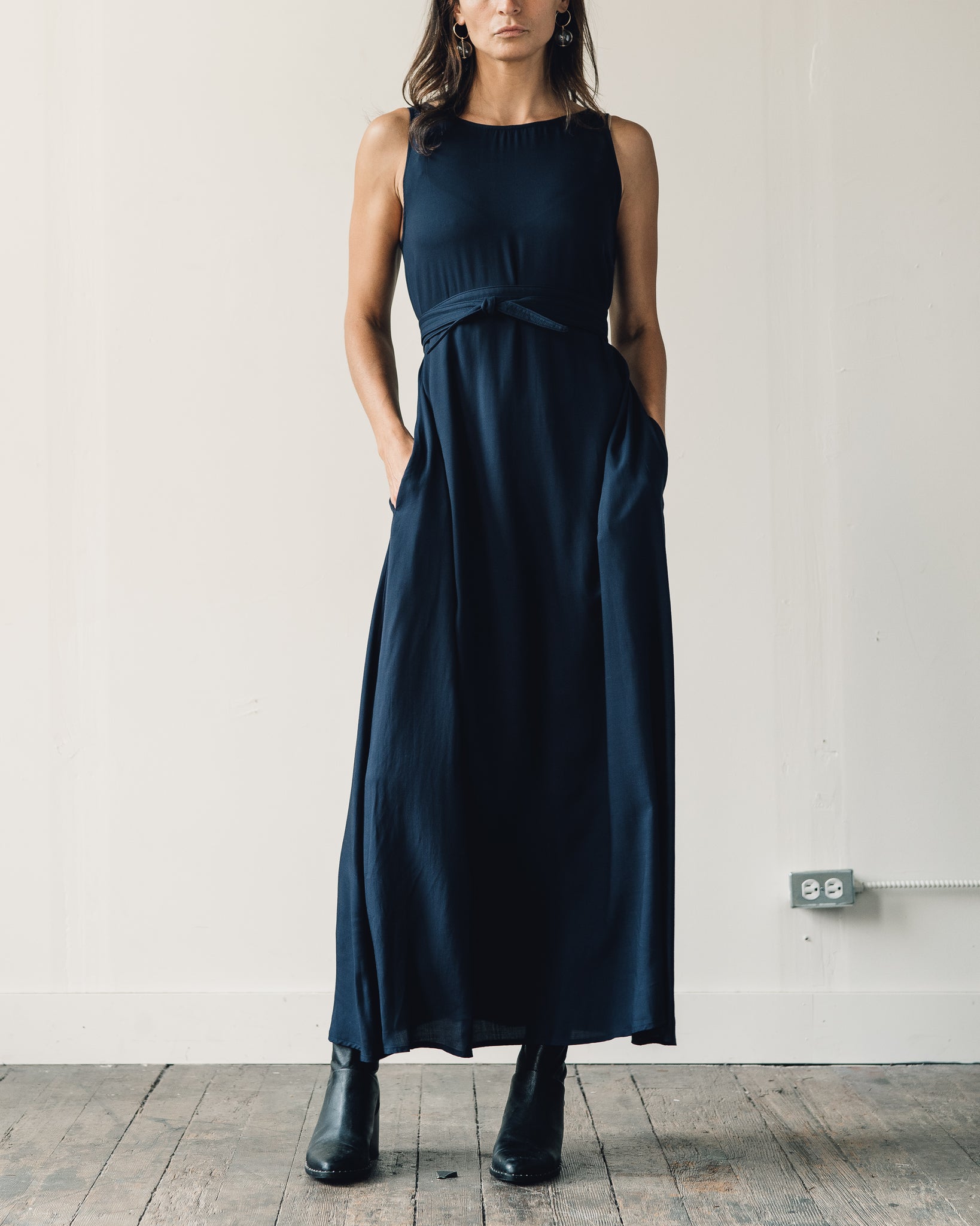 Jesse Kamm Palma Dress, Navy | Glasswing