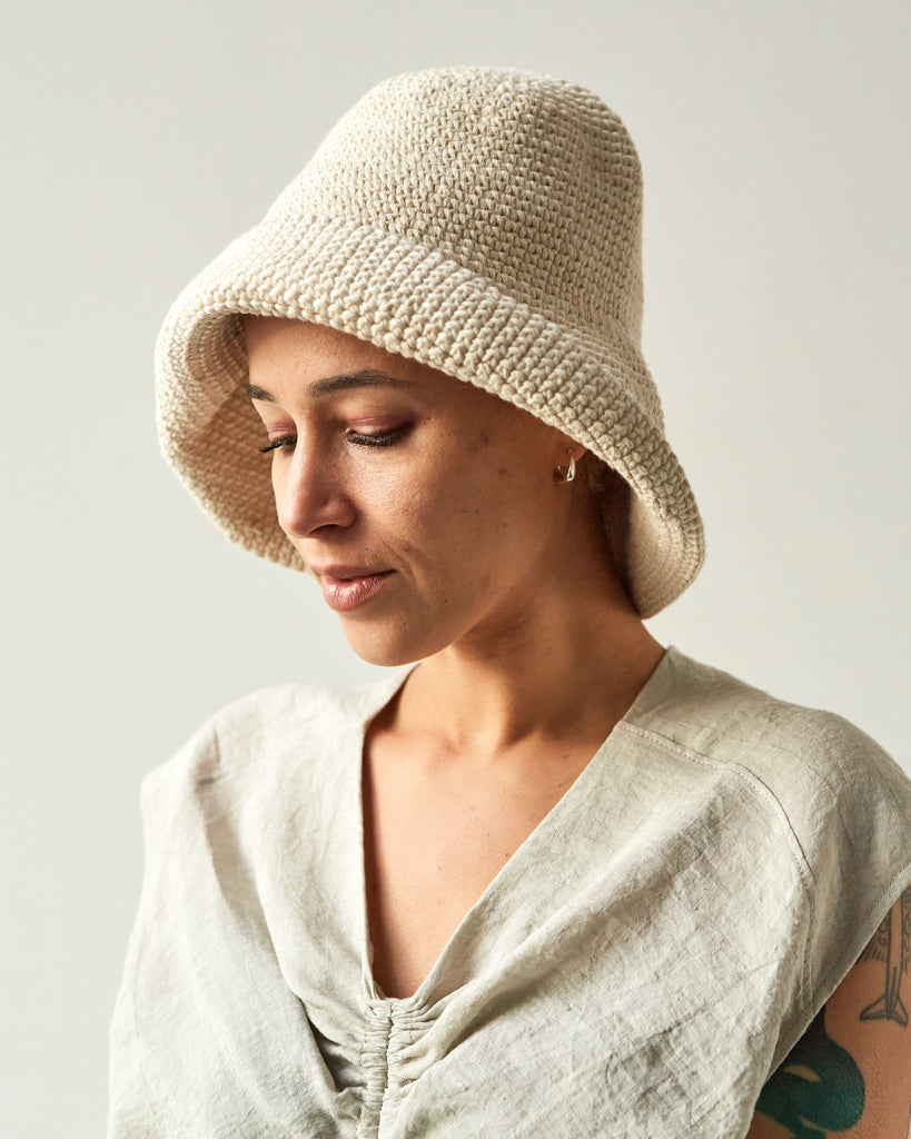 Lauren Manoogian Big Bell Hat, Sandstone | Glasswing