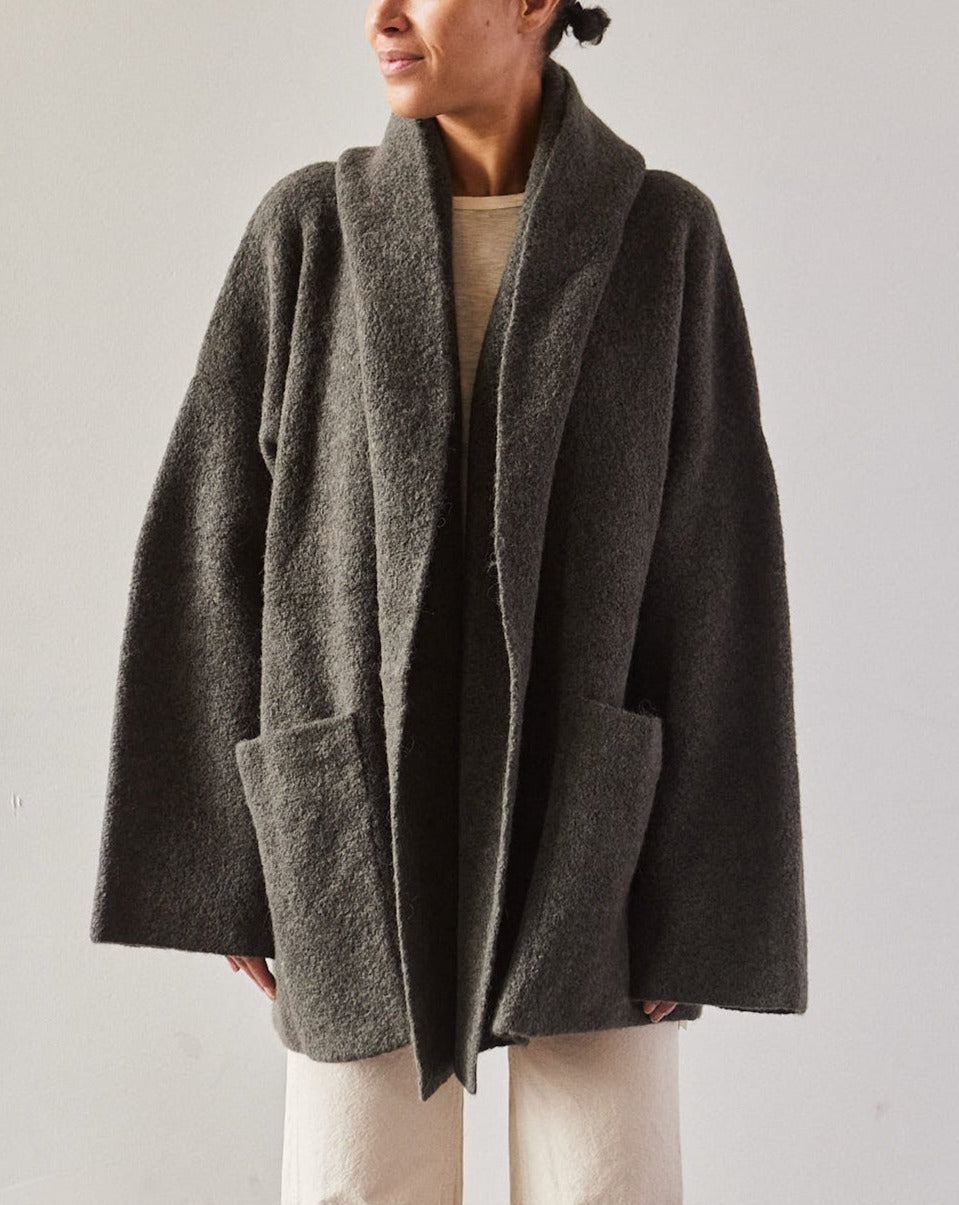 Lauren Manoogian Double Face Coat, Loden | Glasswing