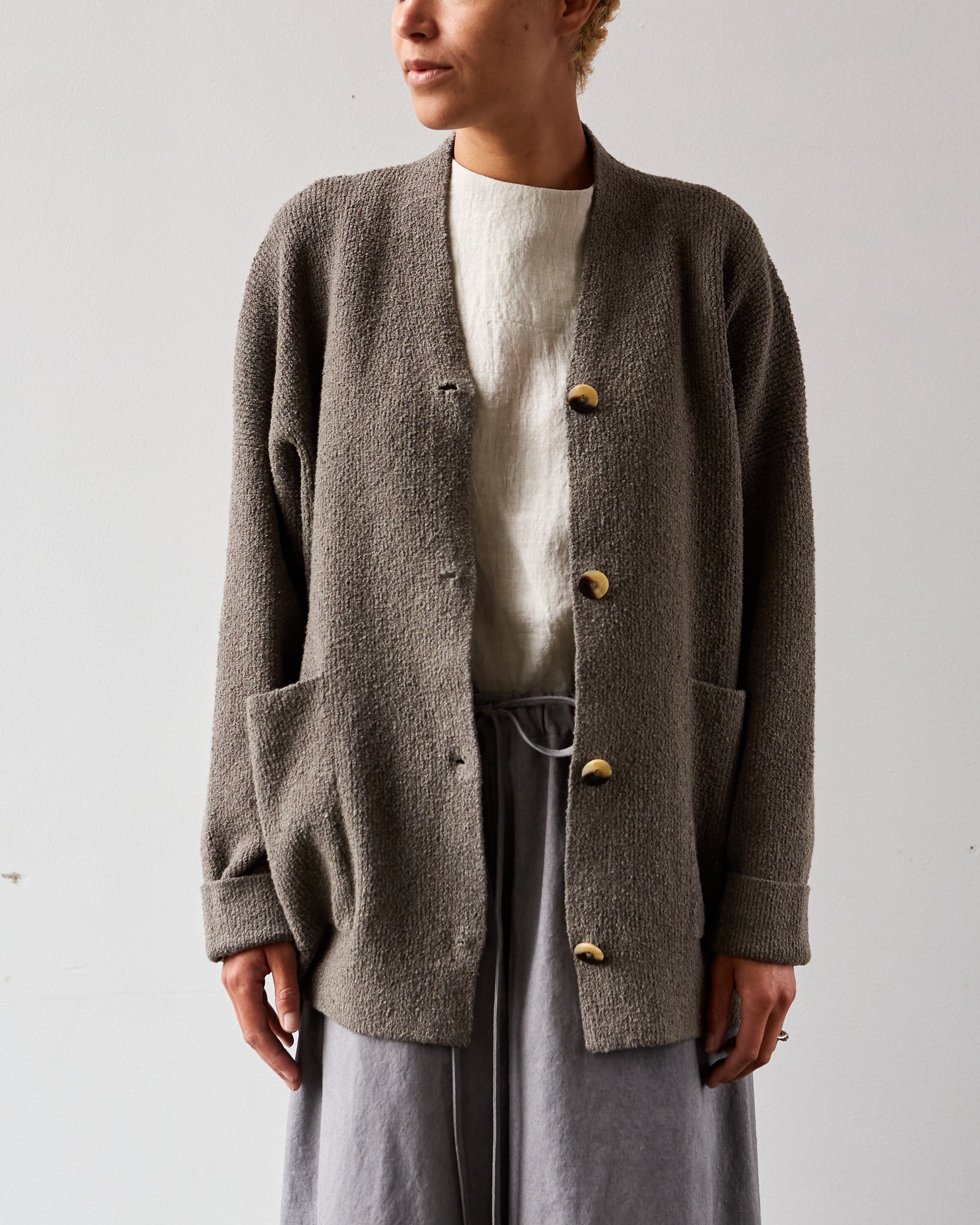 LAUREN MANOOGIAN HOODED KNIT カーディガン◇-