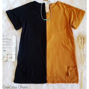 The Way We Are Round Neck Mustard Top